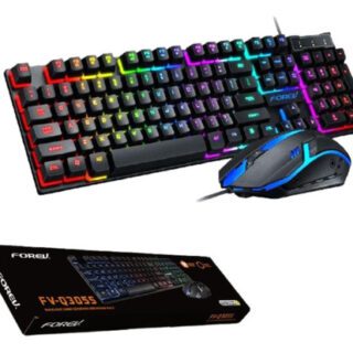 Combo Gamer Teclado RGB Español + Mouse Forev