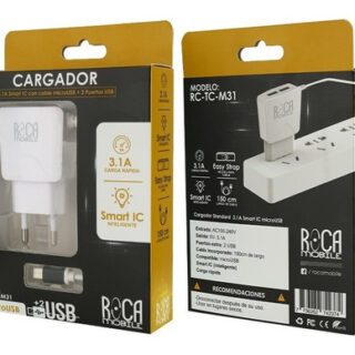 Cargador Micro c/2 Usb