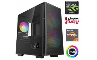 Equipo Gamer Ryzen 7 5700X, 32GB, 1TB NVMe, RTX 3050 6GB