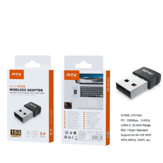 Adaptador WiFi GT836 150Mbps USB Negro MTK
