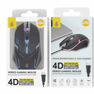 Mouse Optico Gaming NG6058 4D USB 1.35M Negro OnePlus
