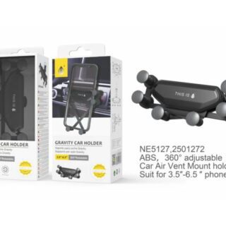 Soporte Vehicular NE5217 3.5" - 6.7" Negro