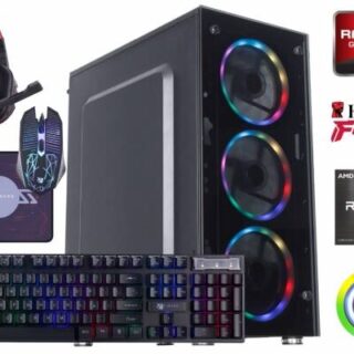 Equipo Gamer Ryzen 5 4600G, 16GB, SSD 480GB, Gráficos Radeon™, periféricos