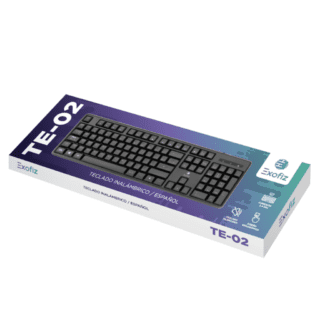 Teclado Inalámbrico TE-02 Negro Exofiz
