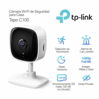 Cámara Wi-Fi TAPO C110 2K Inalámbrica Visión Nocturna TP-LINK