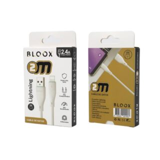 Cable de Datos BLOOX USB A a Lightning PVC 200cm