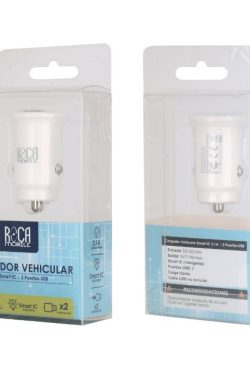 Cargador Inteligente Auto ROCA 3.1A