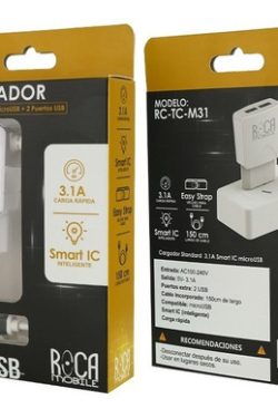 Cargador Micro c/2 Usb