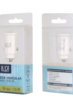 Cargador Auto Roca 3.1 a 2 Salidas