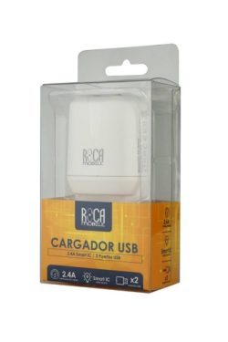 Cargador Inteligente Roca 2.4 A 2 Usb sin Cable