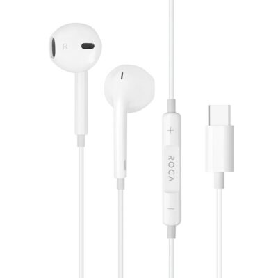 Manos Libres Stereo ROCA Universal Tipo C Blanco