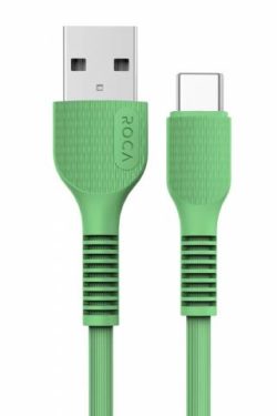 Cable de Datos ROCA VIT USB a Tipo C 200cm 2.4A Verde