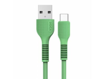 Cable de Datos ROCA VIT USB a Tipo C 200cm 2.4A Verde