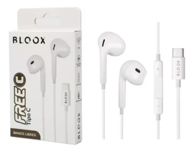 Auriculares Manos Libres Bloox Free Tipo C Blanco Universal