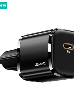 CC124 Cargador Rápido T36 USB C/ PD 20W Negro USAMS