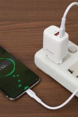 Cargador BLOOX 1 USB 2.1A + Cable Tipo C