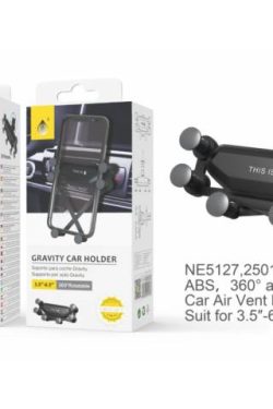 Soporte Vehicular NE5217 3.5" - 6.7" Negro