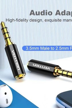 Adaptador de Audio 3.5 mm a 2.5 mm Macho/Hembra /