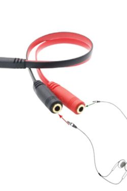 Adaptador De Audio Splitter 3.5mm A ( 3.5mm x 2 ) Micrófono Y Audio