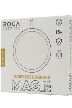 Cargador Inalámbrico Magnético Aluminio 15W ROCA