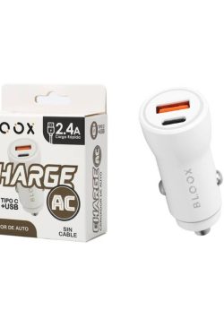 Cargador Auto BLOOX 38W USB A + USB C/PD (sin Cable)