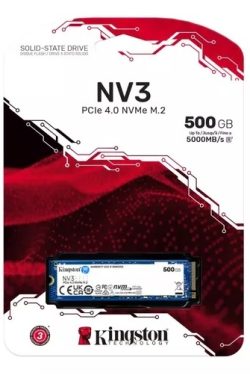 Disco SSD NV3 Kingston 500GB NVMe M.2 2280 PCIe Gen4x4