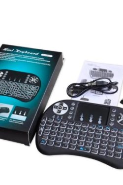 Mini Teclado INALAMBRICO (ILUMINADO, TOUCHPAD)