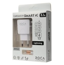 Cargador Inteligente ROCA 3.1A 1 USB Lightning (RC-TC-L31)