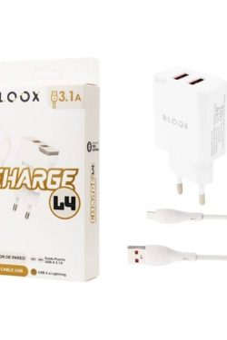 Cargador BLOOX 2 USB 3.1A + Cable Lightning (BL-TCA-L4)