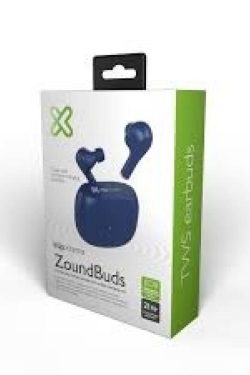 Auricular Bluetooth TWS ZoundBuds KTE-250 Carga Inalámbrica Azul Klip Xtreme