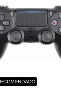 Joystick Inalámbrico Ps4 Compatible Vibración Y Salida Audio Color Negro